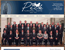 Tablet Screenshot of peckfuneralhome.com